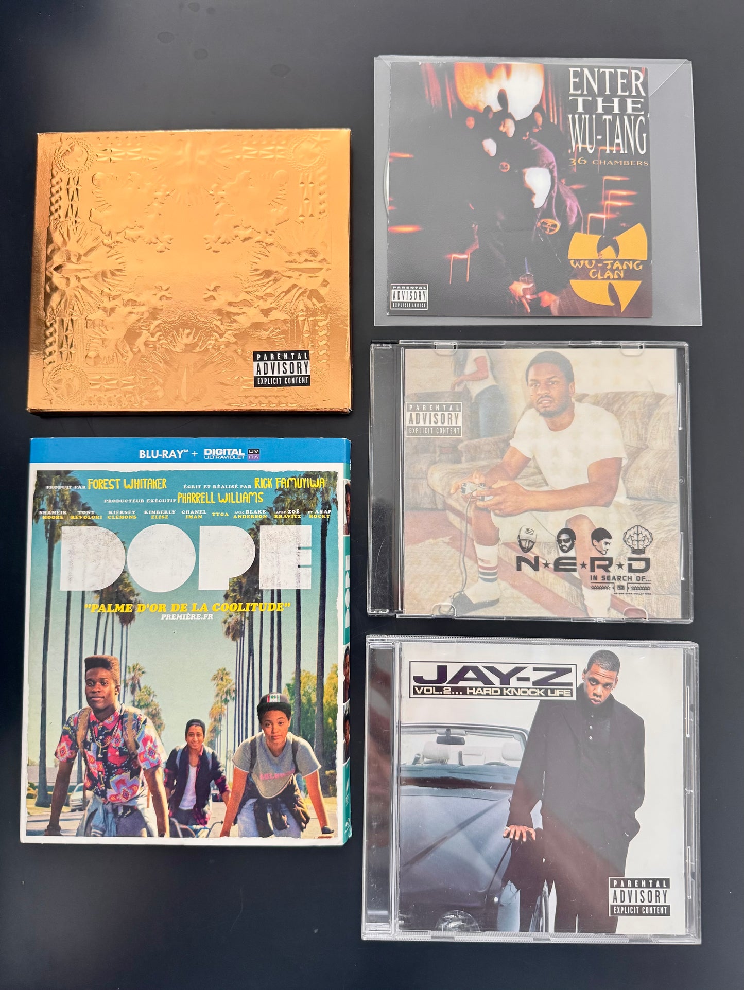 Pack Hip-Hop Iconique : Watch The Throne + Wu-Tang + NERD + Jay-Z + Blu-ray Dope