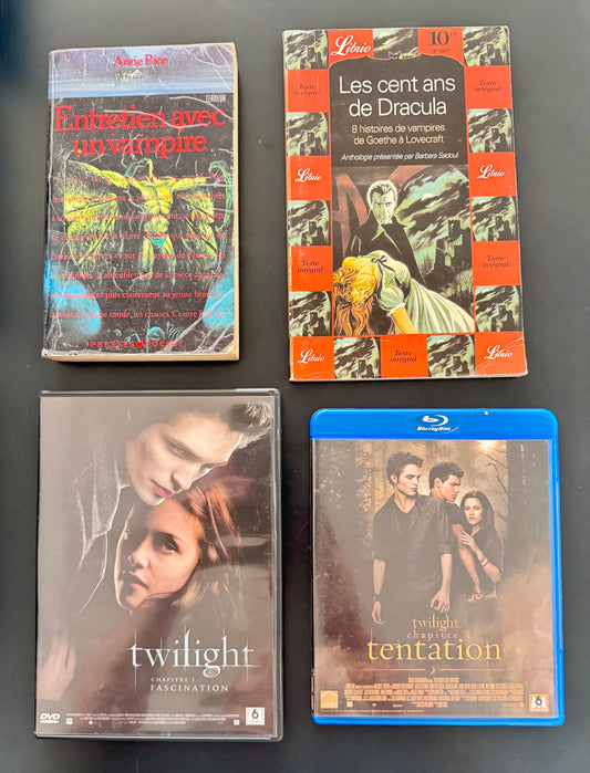Pack Vampires : Anne Rice + Anthologie “Les cent ans de Dracula” + Twilight (DVD & Blu-ray)