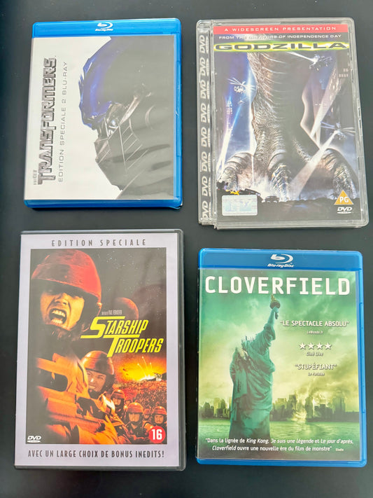 Monstres, méchas & villes en ruines (lot SF)