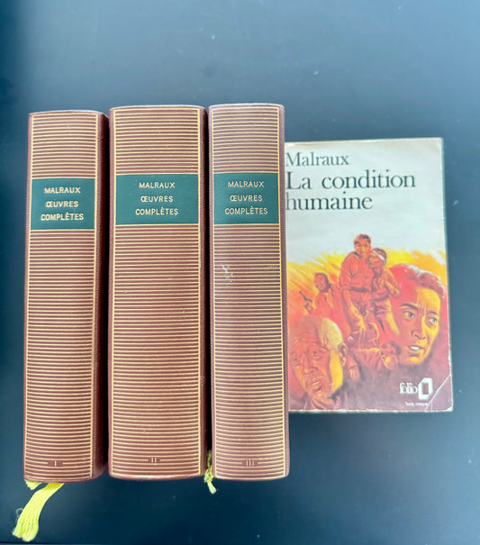 André Malraux – Œuvres complètes I–III (La Pléiade) + La Condition humaine