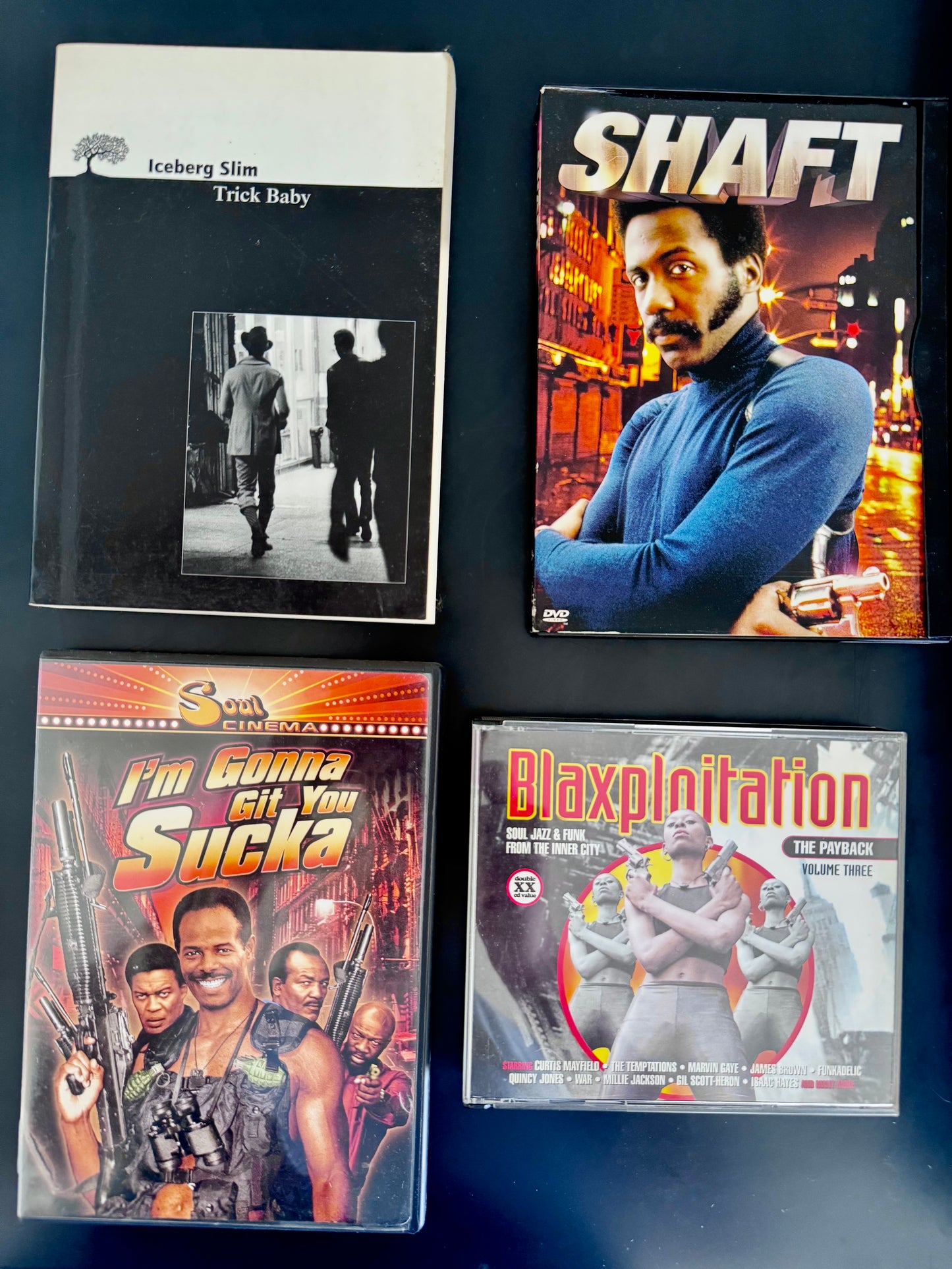 Pack Blaxploitation – Iceberg Slim + SHAFT + I’m Gonna Git You Sucka + CD Funk