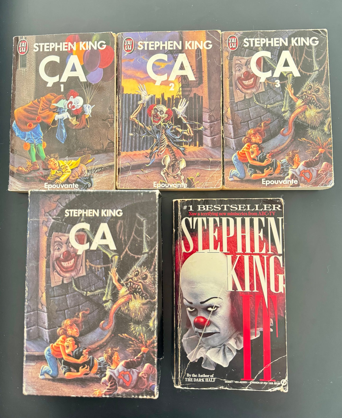 Pack Stephen King — ÇA (J’ai Lu Épouvante 1–2–3) + ÇA (édition FR suppl.) + IT (paperback US)
