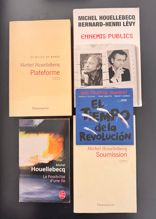 Pack Houellebecq — Plateforme + Soumission + La Possibilité d’une île + Ennemis publics (+ Erik Truffaz Quartet El Tiempo de la Revolución CD)
