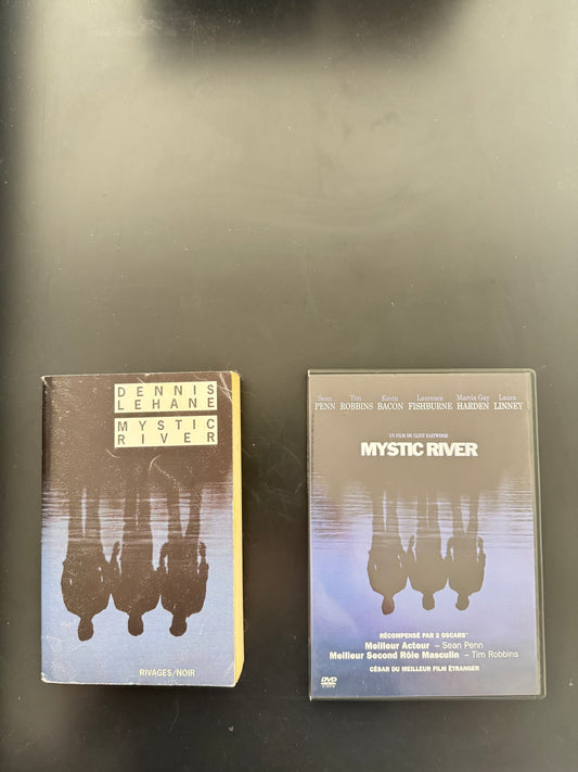 Pack Mystic River — Dennis Lehane (livre, FR Rivages/Noir) + Film de Clint Eastwood (DVD FR)