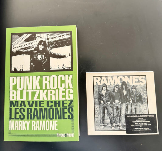 Pack RAMONES – Marky Ramone “Punk Rock Blitzkrieg” (FR) + Album “Ramones” Expanded & Remastered (CD)