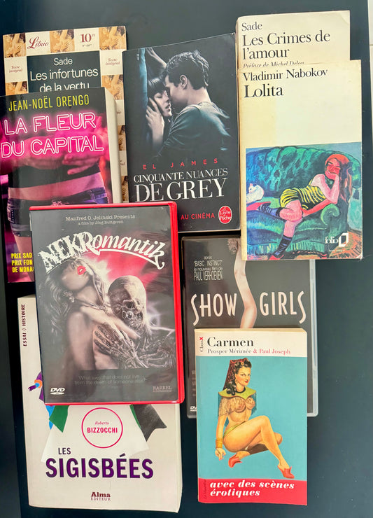 Pack Érotisme & transgression – Sade, Nabokov, E. L. James, Mérimée + Showgirls & Nekromantik