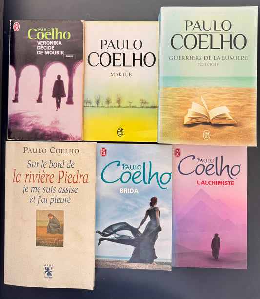Pack Paulo Coelho – 6 livres poche (L’Alchimiste, Veronika décide de mourir, Brida, Maktub, Guerriers de la lumière, Sur le bord de la rivière Piedra)